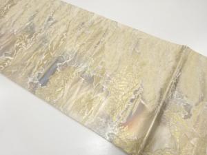 アンティーク　二重引箔　京風景模様織り出し袋帯（材料）